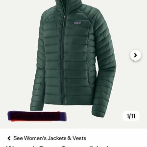 Patagonia Women's down sweater olive green Puffer Jacket